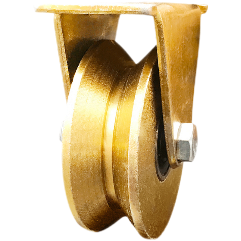 衡固米想彩鋼滑輪軌道輪軸承凹槽輪推拉門(mén)角鐵輪子重型導向輪耐磨滑輪 3寸V型滑輪