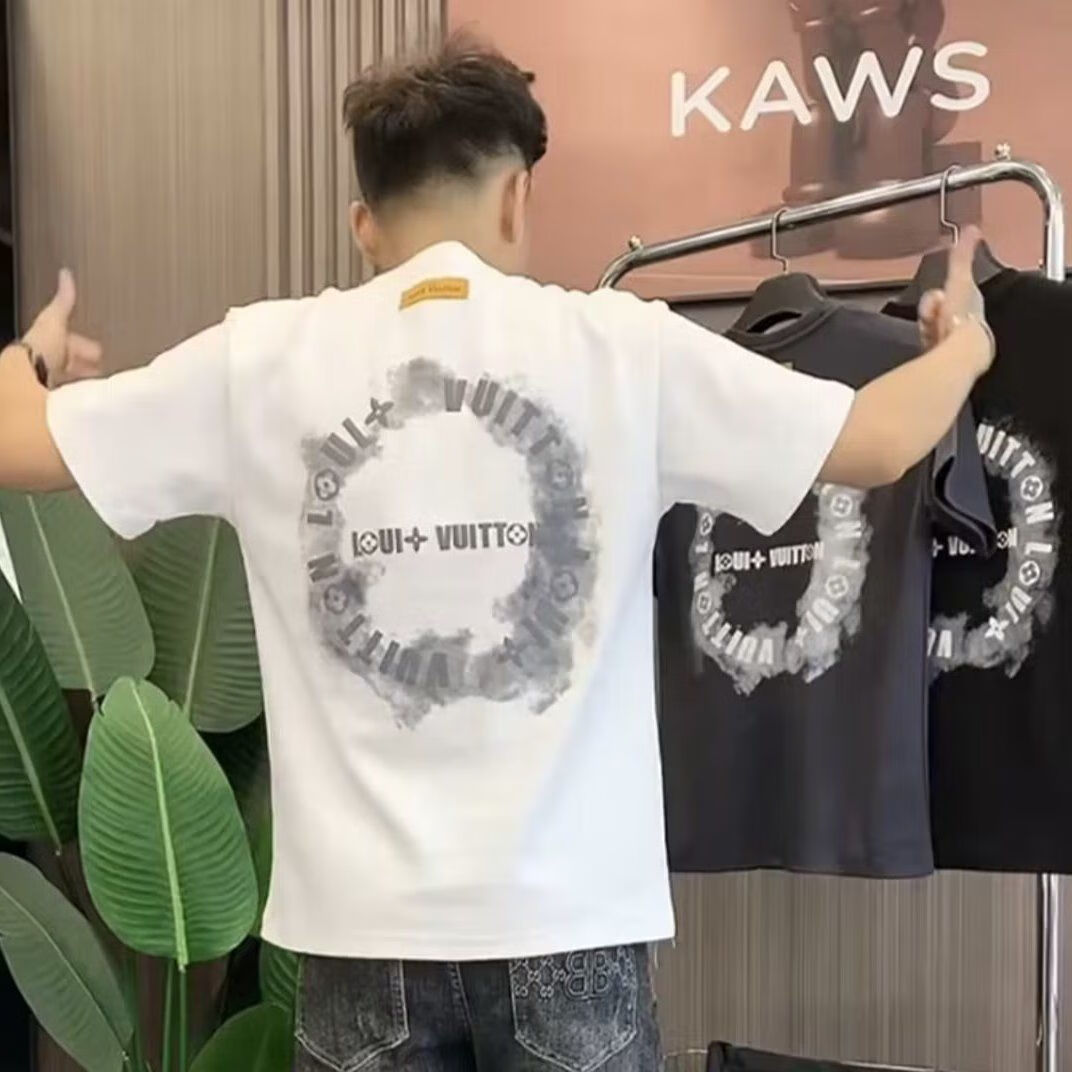 企迈衣服男装t恤冰感丝光棉标准夏季学生简约短袖城市男士风貌inst恤