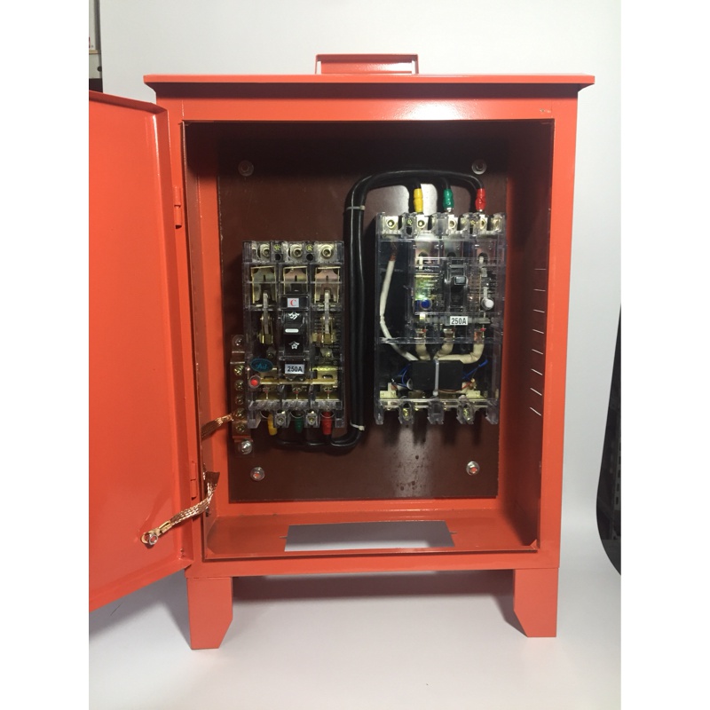 定制手提式户外防雨二级箱250a空开250a漏电断路器5040配电箱