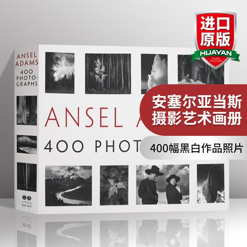 安塞尔亚当斯 英文原版 摄影艺术画册 Ansel Adams 400 Photographs 400幅黑白作品照片 英文版进口原版英语摄影艺术书籍