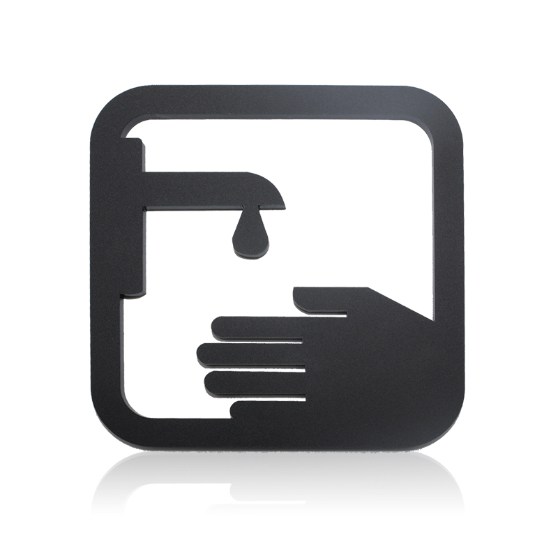 千石洗手液标识牌立体镂空洗手液擦手纸提示牌酒店宾馆客房卫生间提示