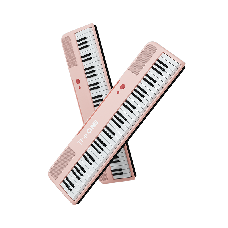 The ONE智能电子琴 新品小花琴COLOR 61键 儿童初学乐器 蓝牙多功能 粉色
