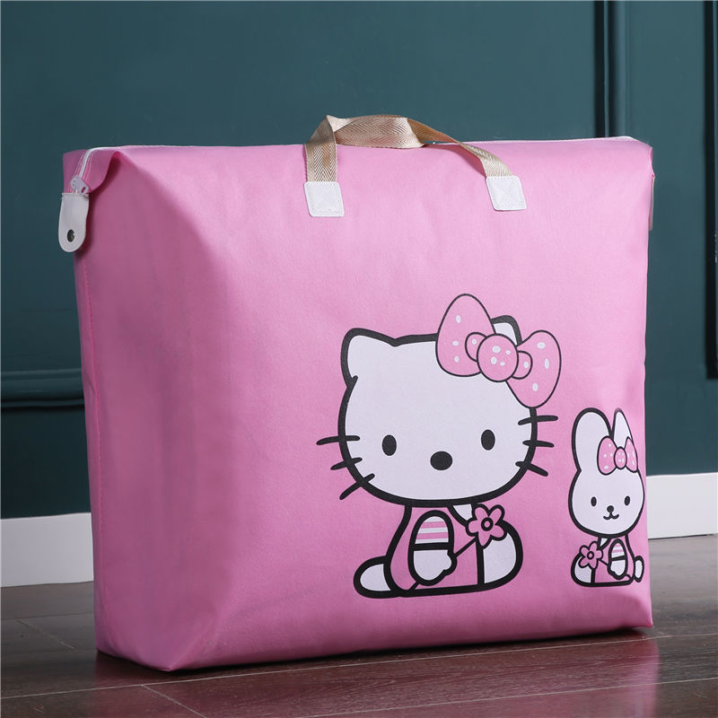 幼儿园棉被收纳袋整理袋衣服打包袋儿童装被子的袋子衣物旅行李袋 粉色凯蒂双猫 大号1个装