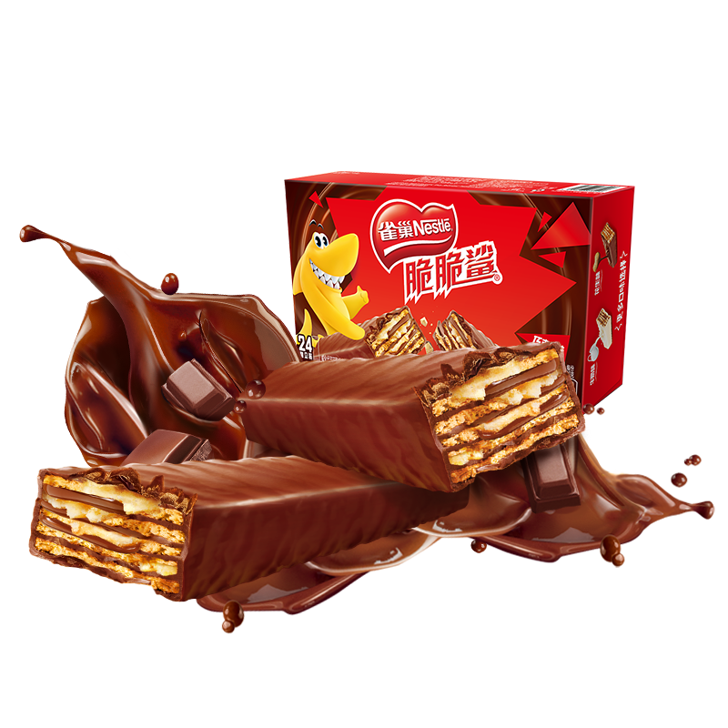 Nestlé 雀巢 脆脆鲨 威化饼干 巧克力味 480g