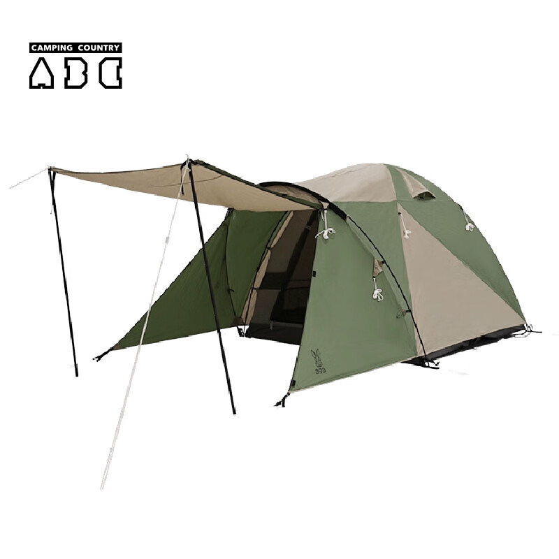 nubonubobyabc 日本dod帐篷  2-3人 军绿色 t3-623-kh 不含天幕杆 dod