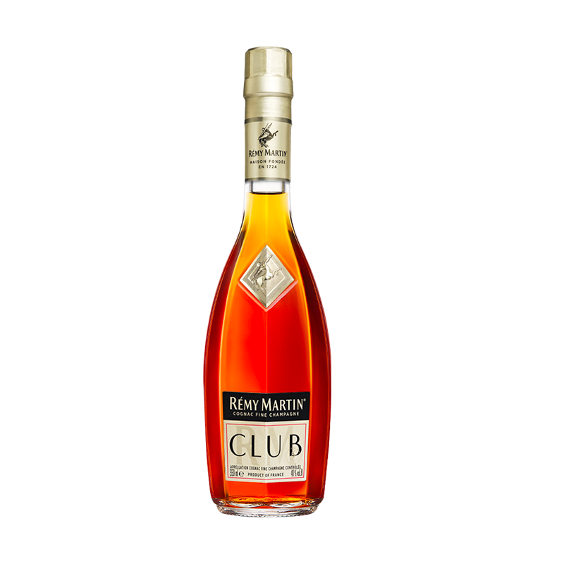 人头马（Remy Martin）CLUB优质香槟区干邑白兰地洋酒 350mL 