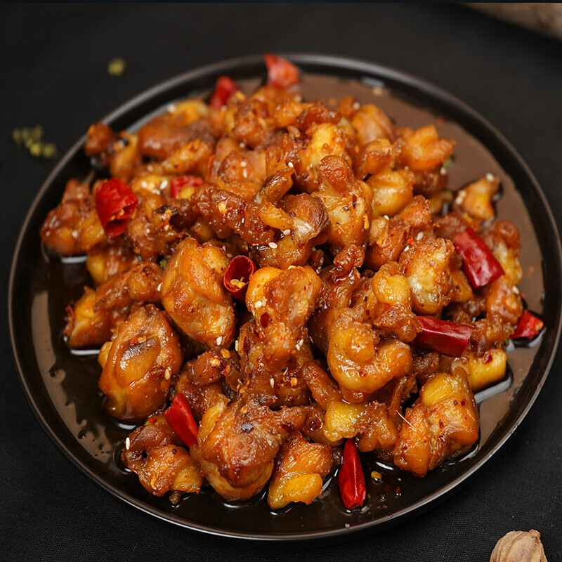 虎钢馋掌中宝鸡脆骨零食四川特产辣鸡鸡丁即食小吃卤味熟食 香辣