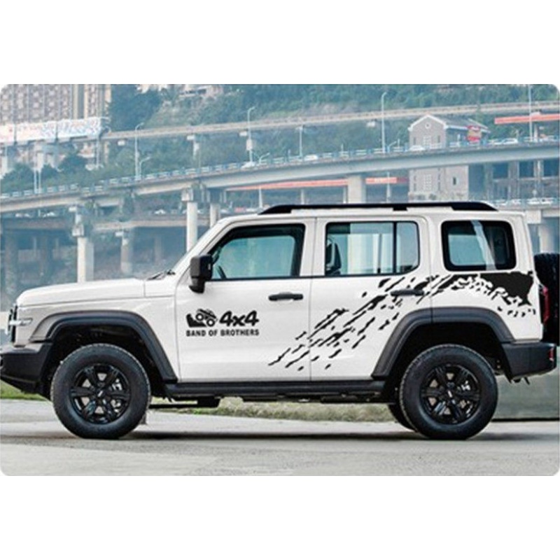 适用于魏派wey坦克300车贴拉花新款越野车身涂装改装饰汽纸贴花 款式1