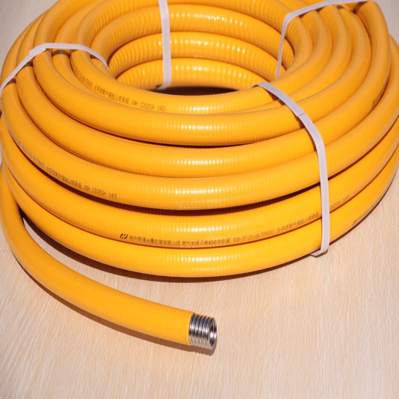 通气埋墙家用防爆连接管 6分不锈钢波纹燃气管1米(需要几米就拍几件)