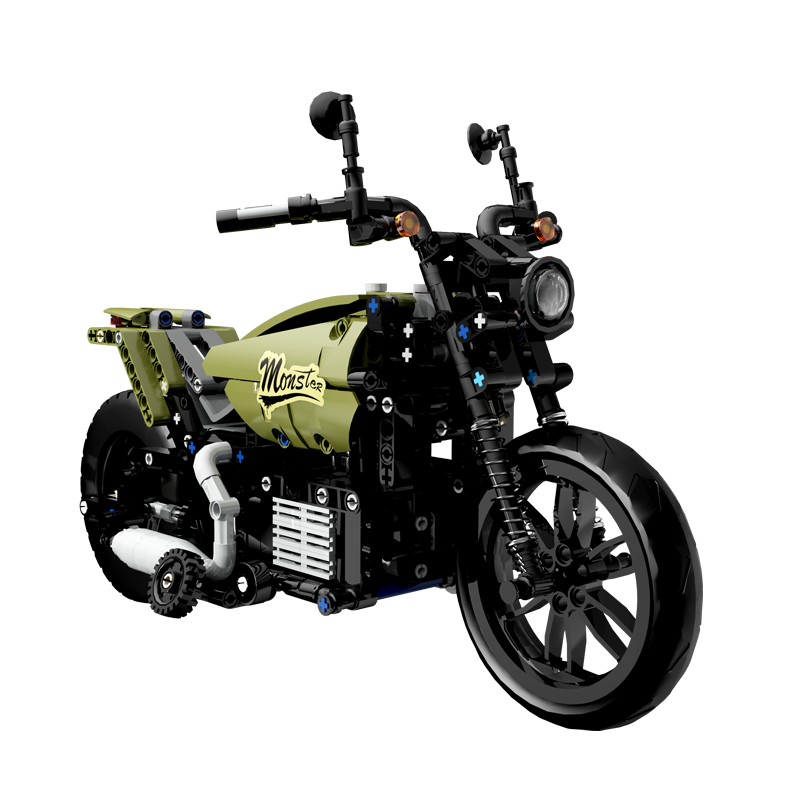 优必选 （UBTECH）飙风摩托车智能机器人积木拼搭遥控编程儿童电动玩具礼物