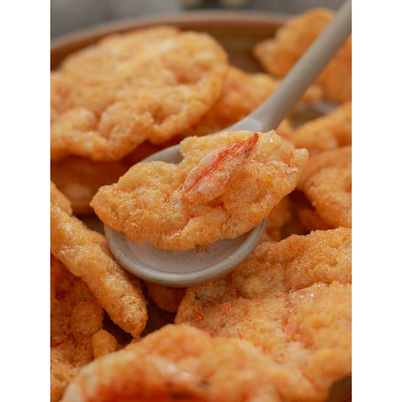 tlxt樱花虾饼虾片非油炸膨化薯片虾米饼脆脆烧樱花味解馋零食品 虾片