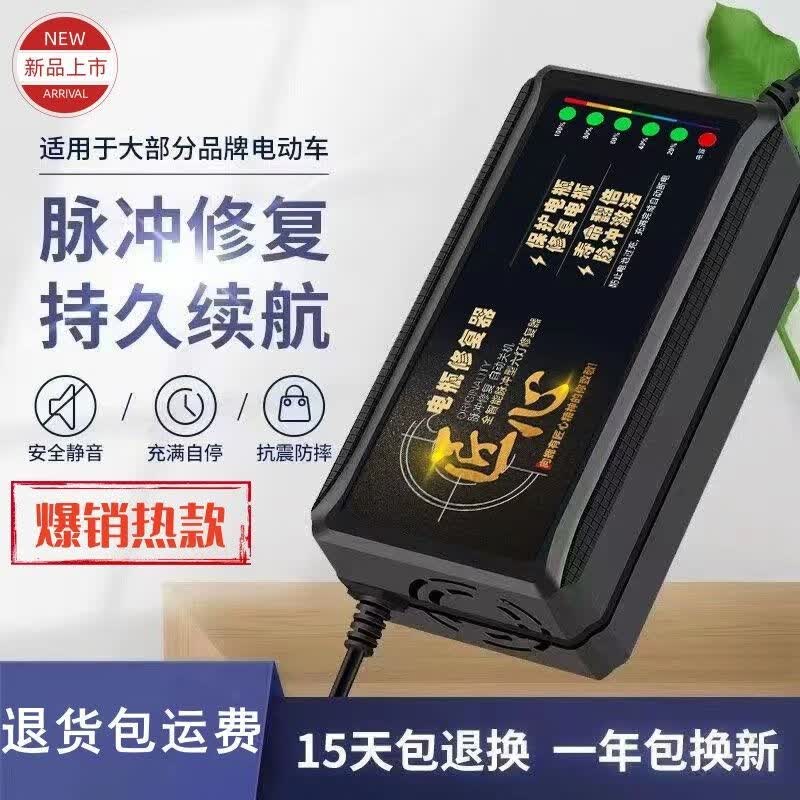 天南兄弟【爆款热销】电动车充电器电瓶三四轮车48v1260v272v自动关机