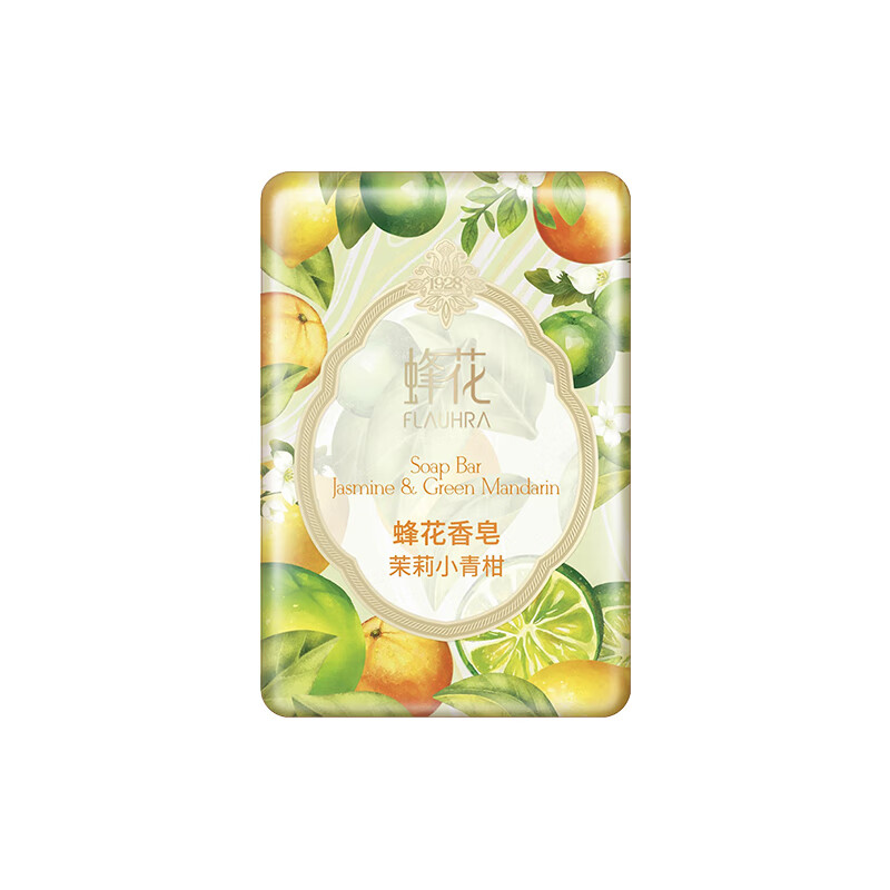 蜂花檀香皂125克木质香氛香皂洗澡留香洗脸洗手皂单块装清洁肥皂 茉莉小青柑-新品 125g 1块