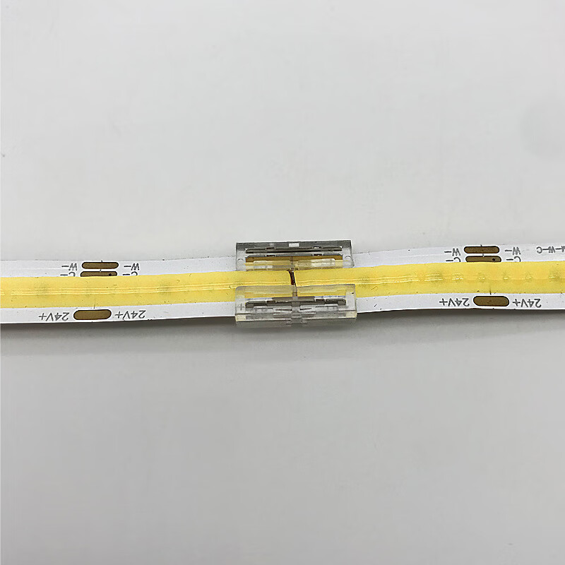 三棵松 led直流贴片灯带220v软光带灯带免焊接头免焊卡扣接头 10mm