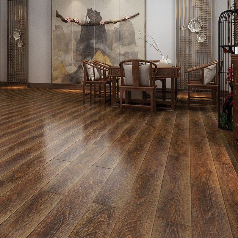 多米阳光（DomiShine）强化复合木地板仿实木复古木质环保防水耐磨地暖家用卧室 素雅简木(DM8921)