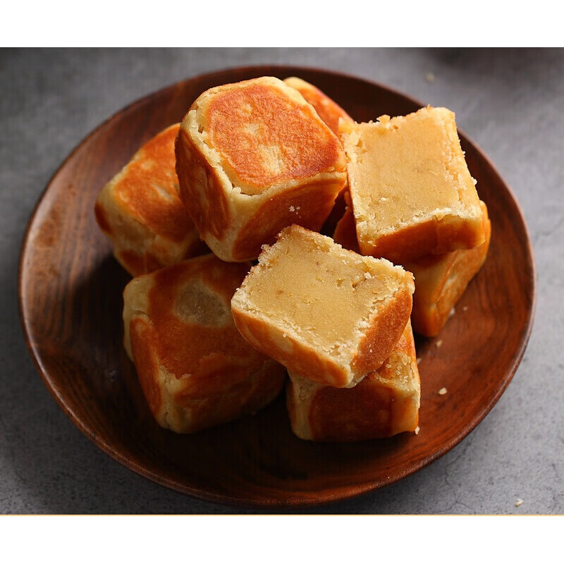 虎钢馋潮汕特产小吃饶平宝斗饼 绿豆饼 仙豆糕  绿豆糕 传统糕点420g