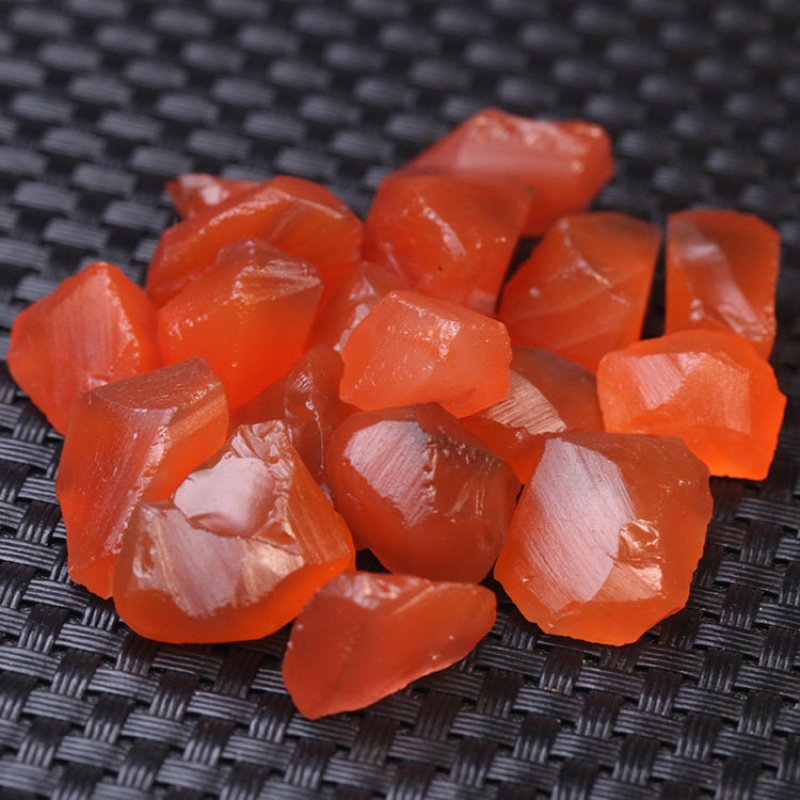 古珍 保山南红玛瑙原石冰红戒面料玉石随型毛料裸石吊坠配饰63.