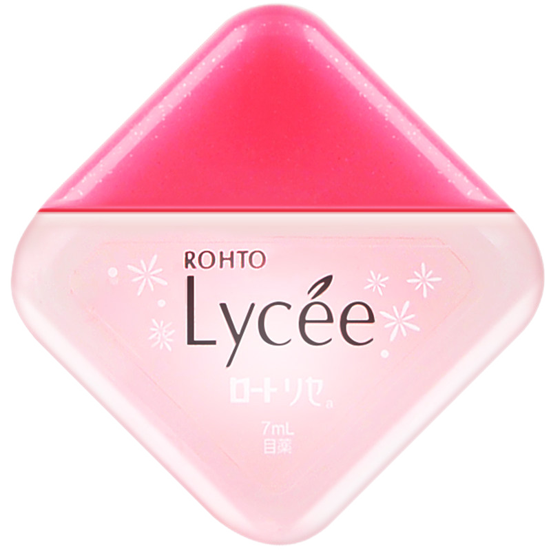 【日本药品】日本乐敦(ROHTO) Lycee眼药水小红花隐形清凉滴眼液洗眼液 消除红筋血丝眼疲 乐敦Lycee妮婕眼药水7ml【香港版】