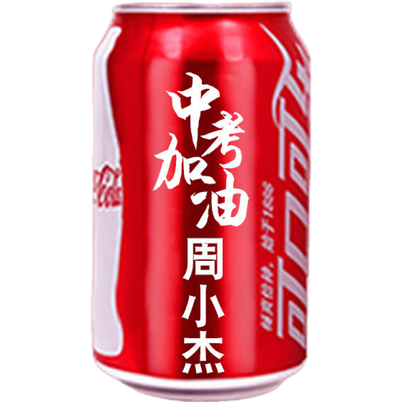 可口可乐（Coca-Cola）可乐定制中考高考礼物升学宴加油励志鼓励可乐刻名字纪念 可乐+巧克力+加油鸭