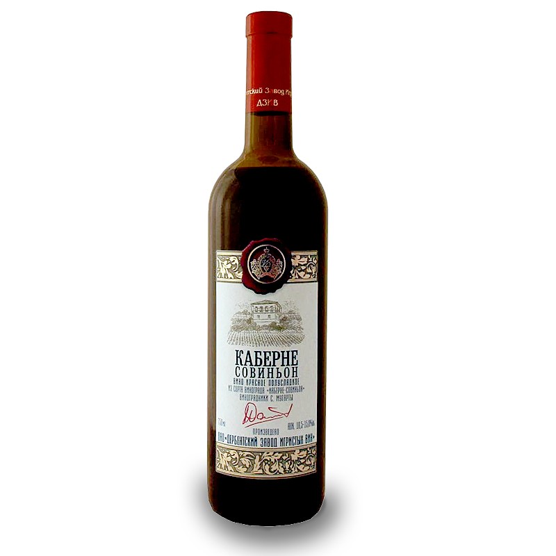 ezhinuo俄罗斯原瓶进口赤霞珠霞多丽红葡萄酒750ml 赤霞珠半甜
