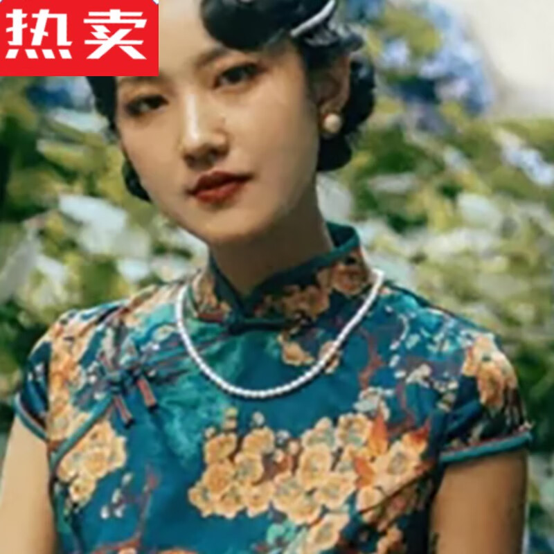 项链女复古颈链喜婆婆妈妈款配饰品首饰法式毛衣链618 4mm迷你小珠()