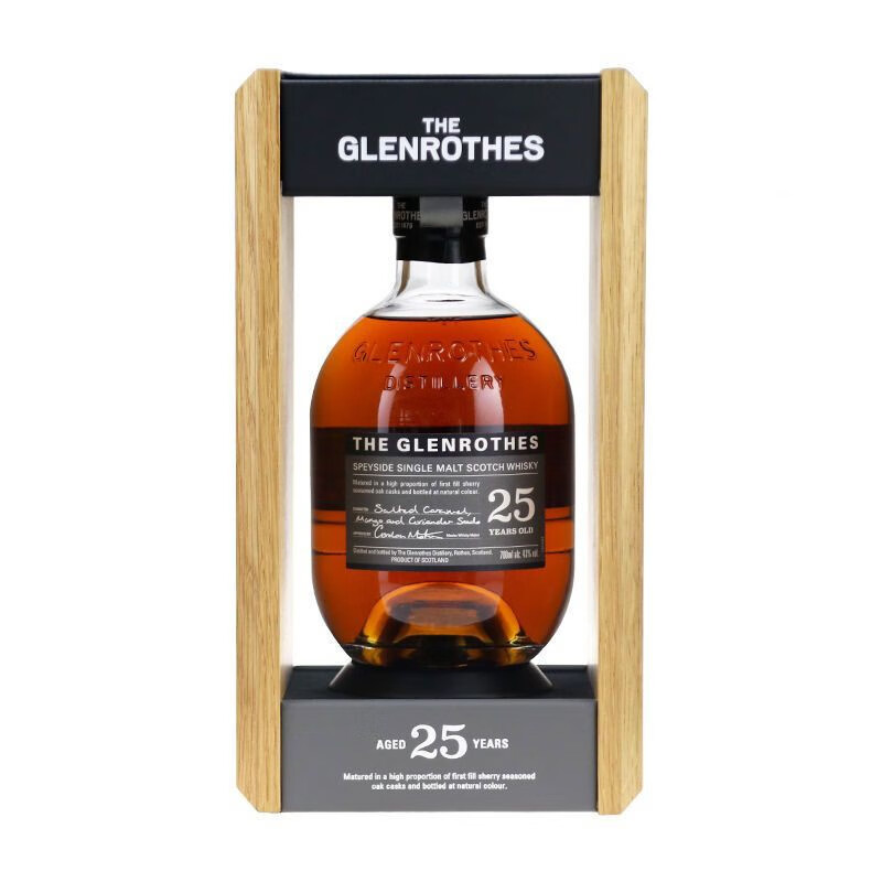 格兰路思洋酒 格兰罗塞斯The Glenrothes 斯贝塞单一麦芽苏格兰威士忌 格兰路思25年