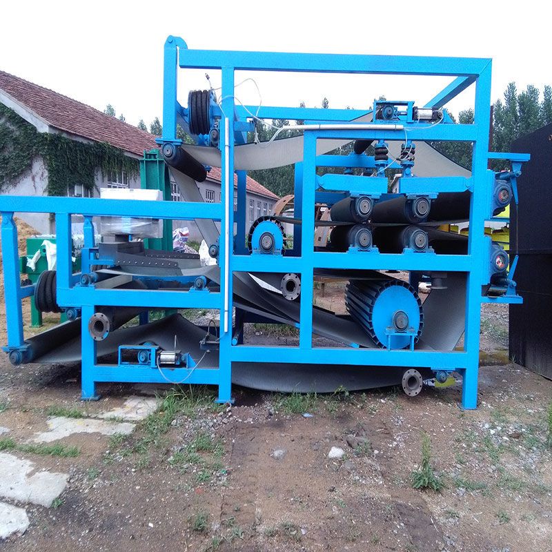 鹿色带式污泥压滤机矿砂压滤设备选矿污水处理设备 dlx-1000型