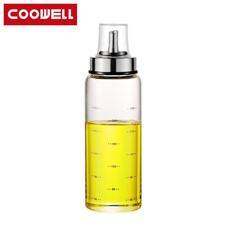 COOWELL调料瓶玻璃油壶 醋料酒瓶高硼硅大容量不挂油油壶