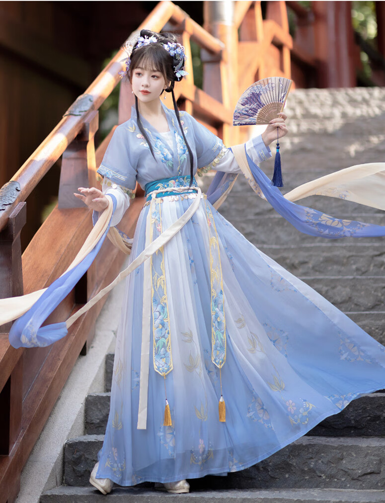 蕉京汉服成人女小个子唐制汉服女唐朝汉服女装唐制演出服中国舞仙气公