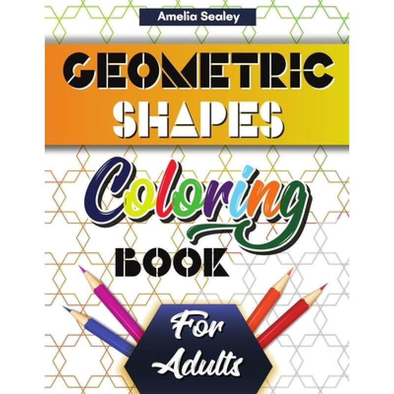 预订 geometric shapes and patterns coloring book