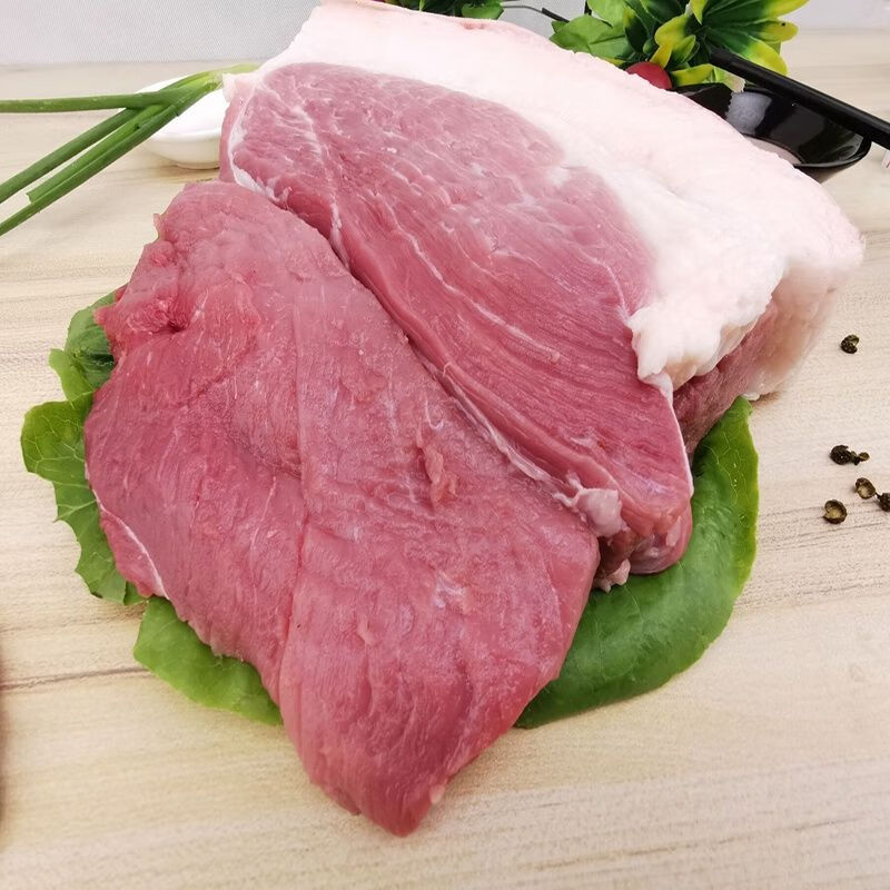 恺蒂鲜 猪肉生鲜 新鲜猪后腿肉土猪肉农家散笨猪肉瘦肉三斤五斤 带骨