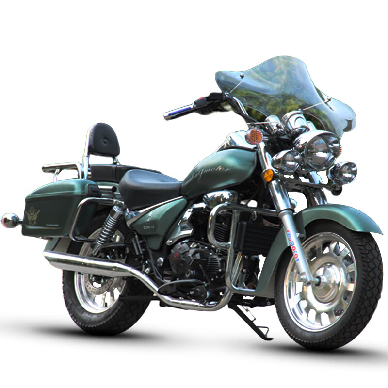 朗创复古哈雷太子摩托车大跑车骑士车跨骑复古太子款街车国四电喷200