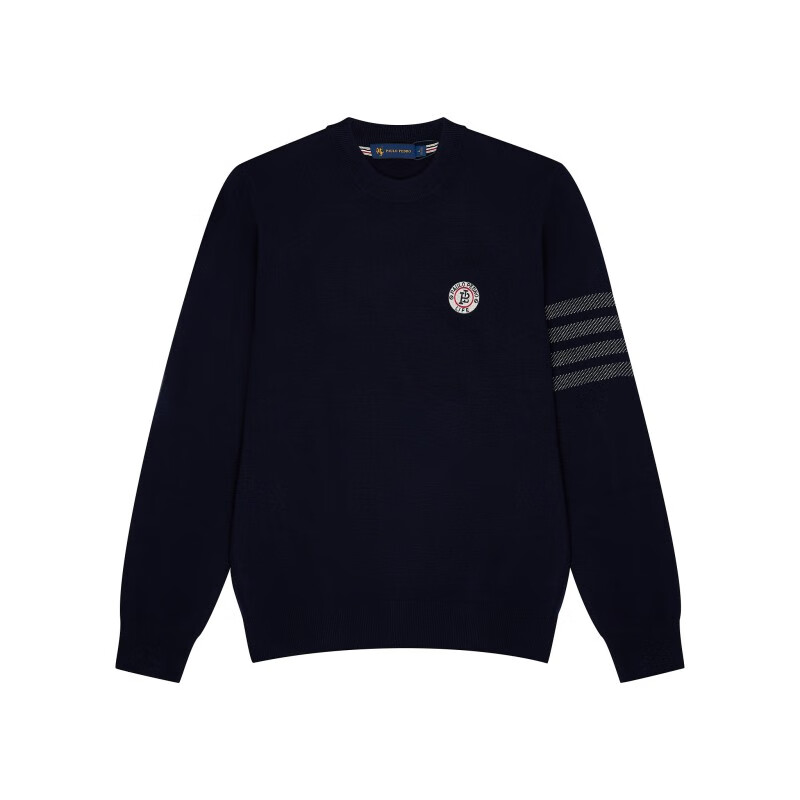 保罗·彼得专柜同款 秋季新款舒适休闲百搭日常男士毛衫MFCD34351 藏青色 常规 L (175)