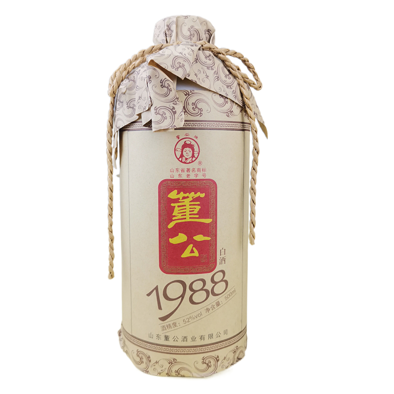 董公酒1988经典52度浓香型500ml老牌子山东白酒送长辈送老公回味 一瓶