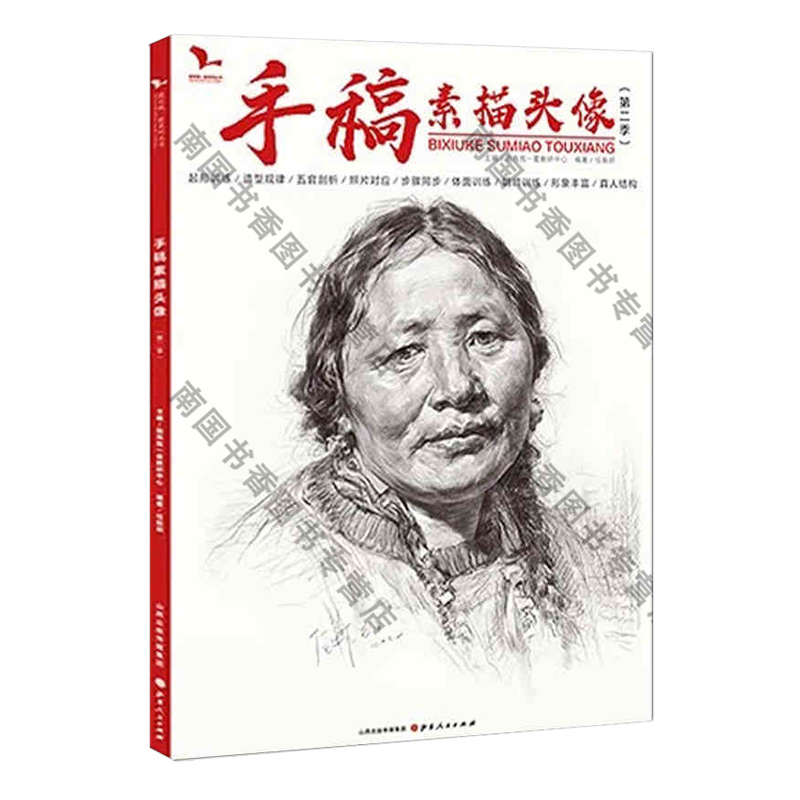2020年我有我一套手稿素描头像第二季任振邦局部五官头骨骼肌肉结构