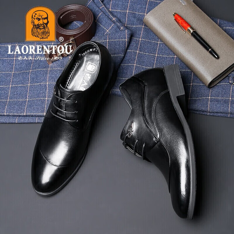 老人头（LAORENTOU）皮鞋男士商务正装鞋男隐形内增高小码压花男皮鞋 521306619 黑37使用感如何?