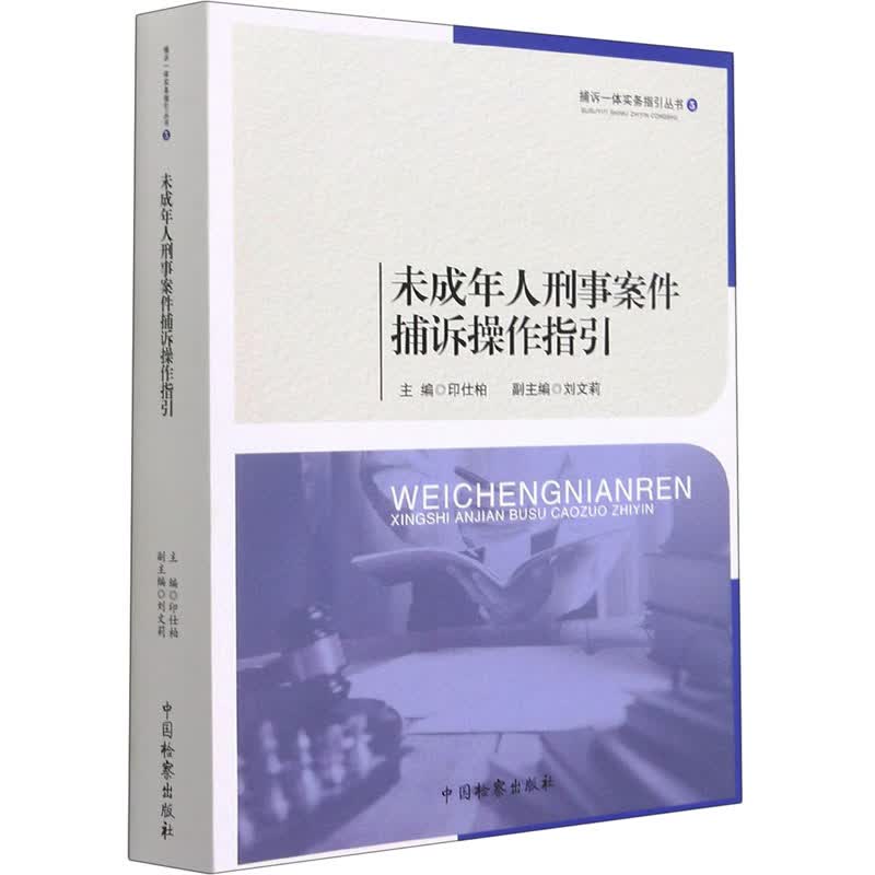 未成年人刑事案件捕诉操作指引 图书
