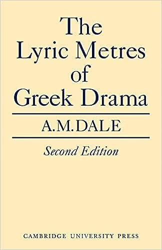 预订 lyric metres of greek drama