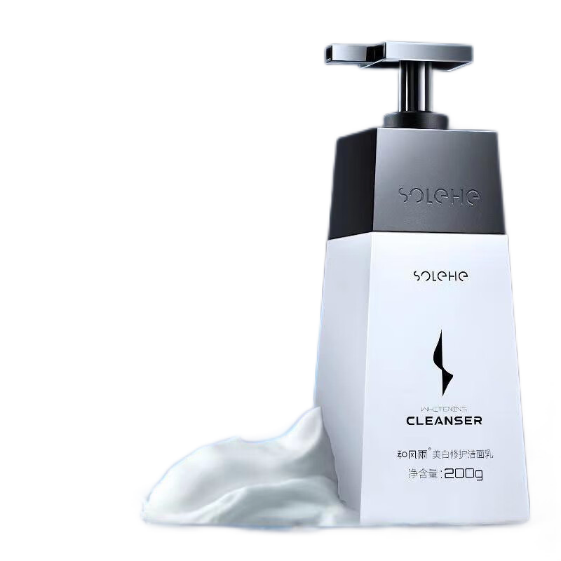 和風(fēng)雨(Hefengyu)男士洗面奶男美白控油學(xué)生潔面乳男生洗臉去黑頭 洗面奶+去角質(zhì)慕斯