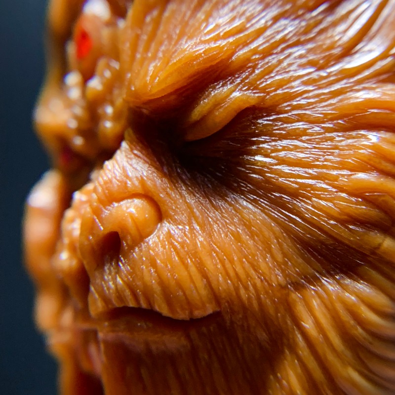 橄榄核纯手工雕刻单颗单籽粒齐天静思大圣孙悟空一念佛魔一念之间