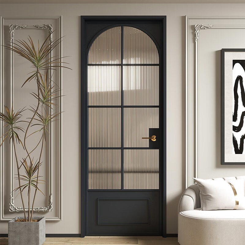 卫生间平开门厕所浴室长虹玻璃老铁门定制 16*45复古门老铁/子母门单