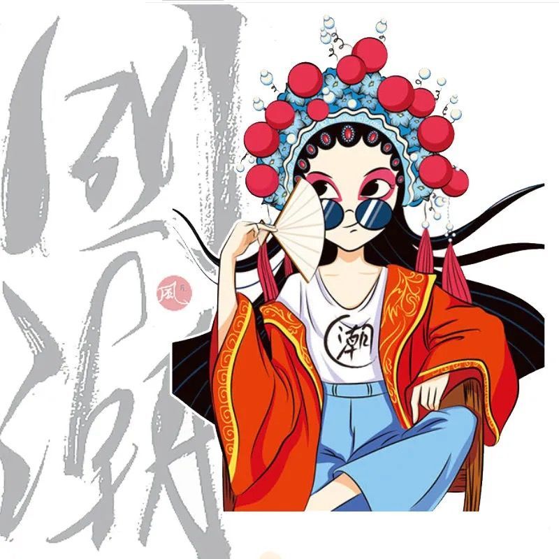 别普霸气车贴个性创意国潮风车身车门大面积贴纸划痕遮挡前划痕遮挡贴