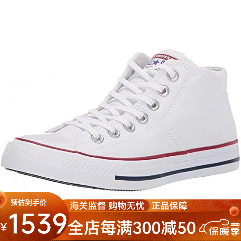 匡威(converse)女士查克泰勒全麦迪逊中帮运动鞋 白色/白色/白色x 6.