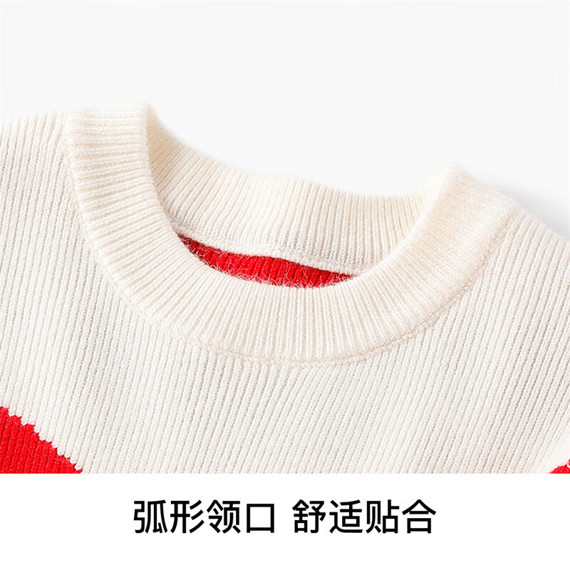 Classic Teddy女童连衣裙儿童公主裙中大童装冬季裙子冬款衣服新款 蝴蝶结公主大红 120