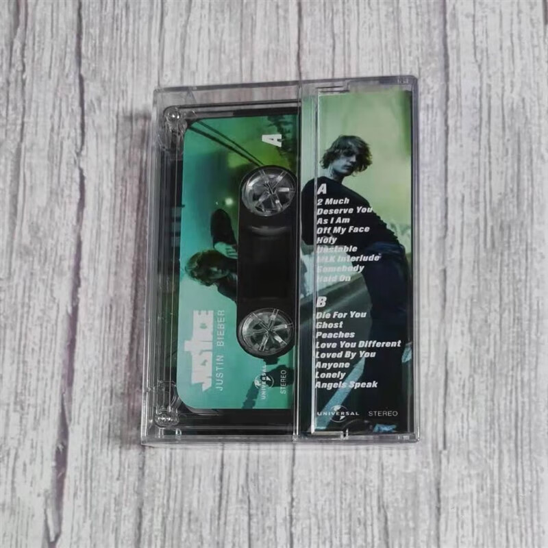 旭杉斯贾斯汀比伯justin bieber新专辑justice复古随身听磁带卡带全新
