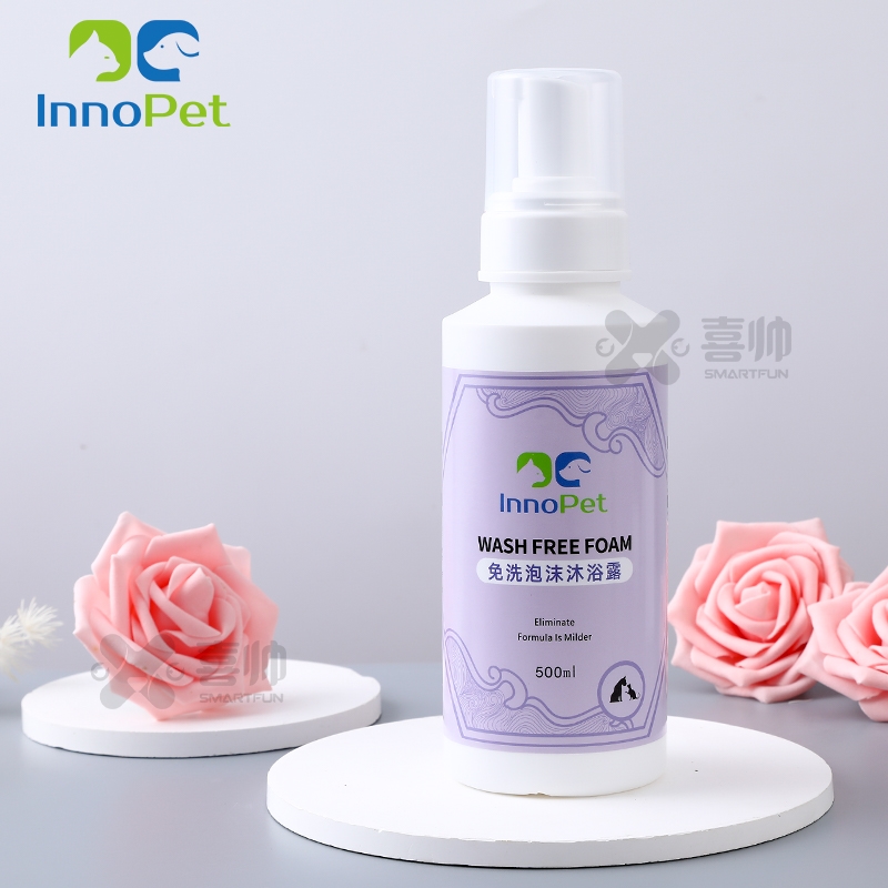 innopet 宠物免洗泡沫沐浴露500ml/瓶 狗狗免洗泡沫幼犬干洗粉猫咪洗澡喷雾祛味清洗沐浴露宠物洗护用品