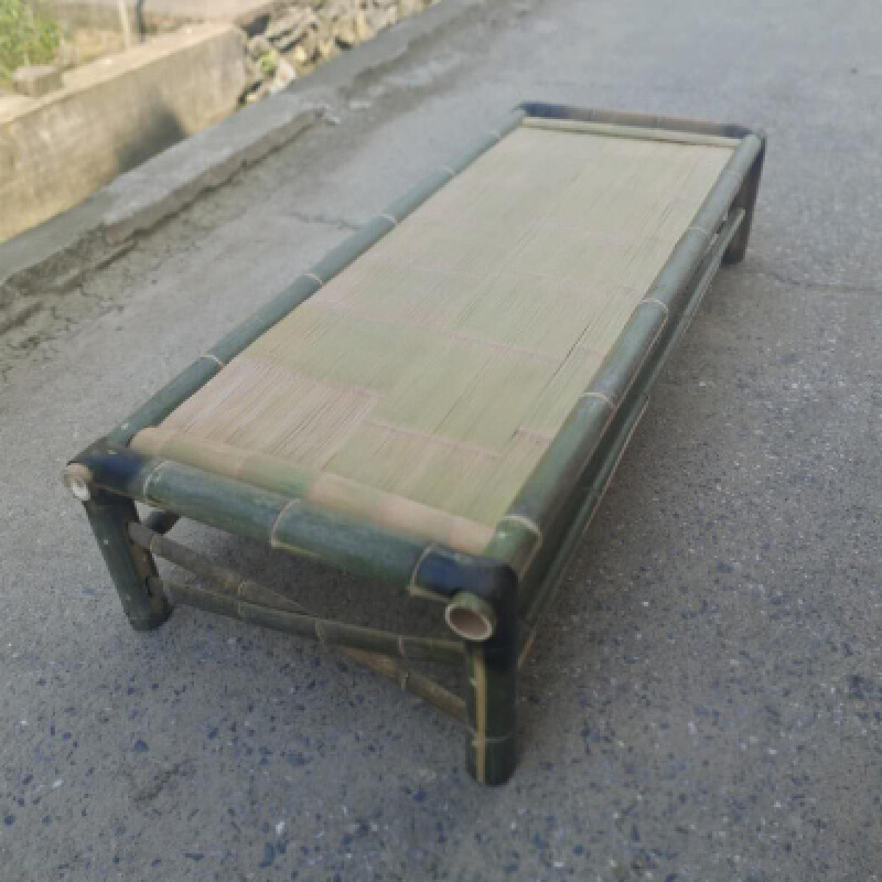 老式竹床 竹床老式午休经济型竹板床家用休闲午睡单双人床竹编凉床