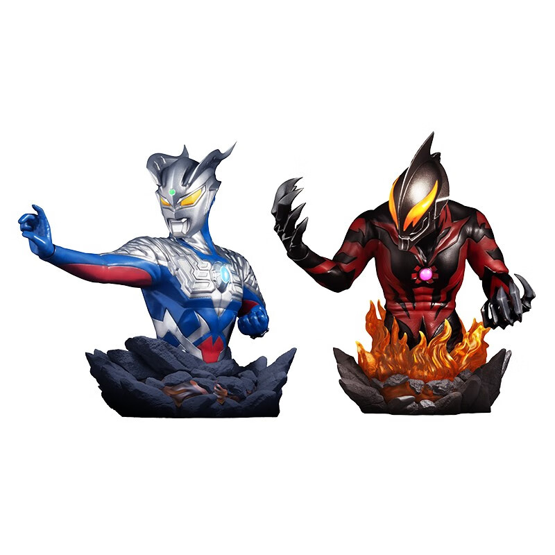 野兽王国奥特银河格斗贝利亚 奥特曼 半身发光雕像摆件礼物 【赛罗