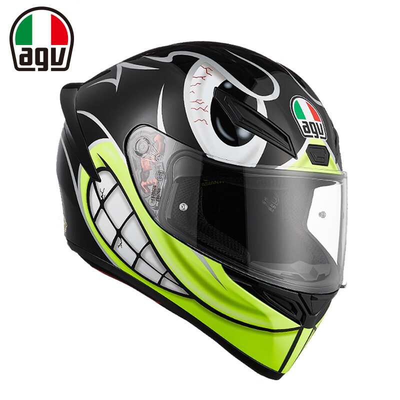 AGV K1头盔摩托车全盔赛车跑盔男女防雾意大利机车赛车BIRDY BLACK M