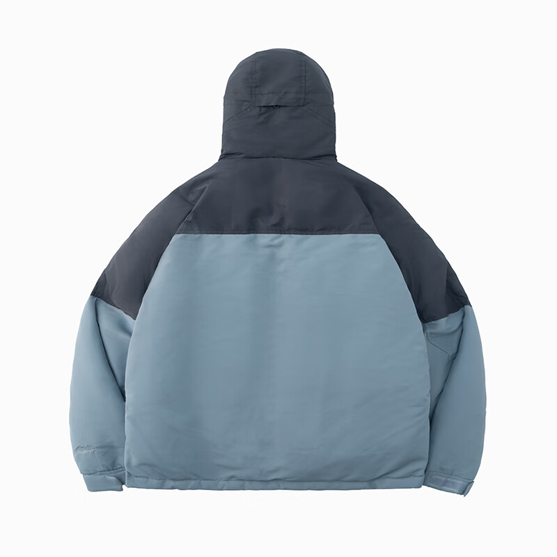 熊猫·本（ben.panda）日系百搭秋冬保暖连帽羽绒服工装加厚休闲外套情侣 黑蓝色 XL